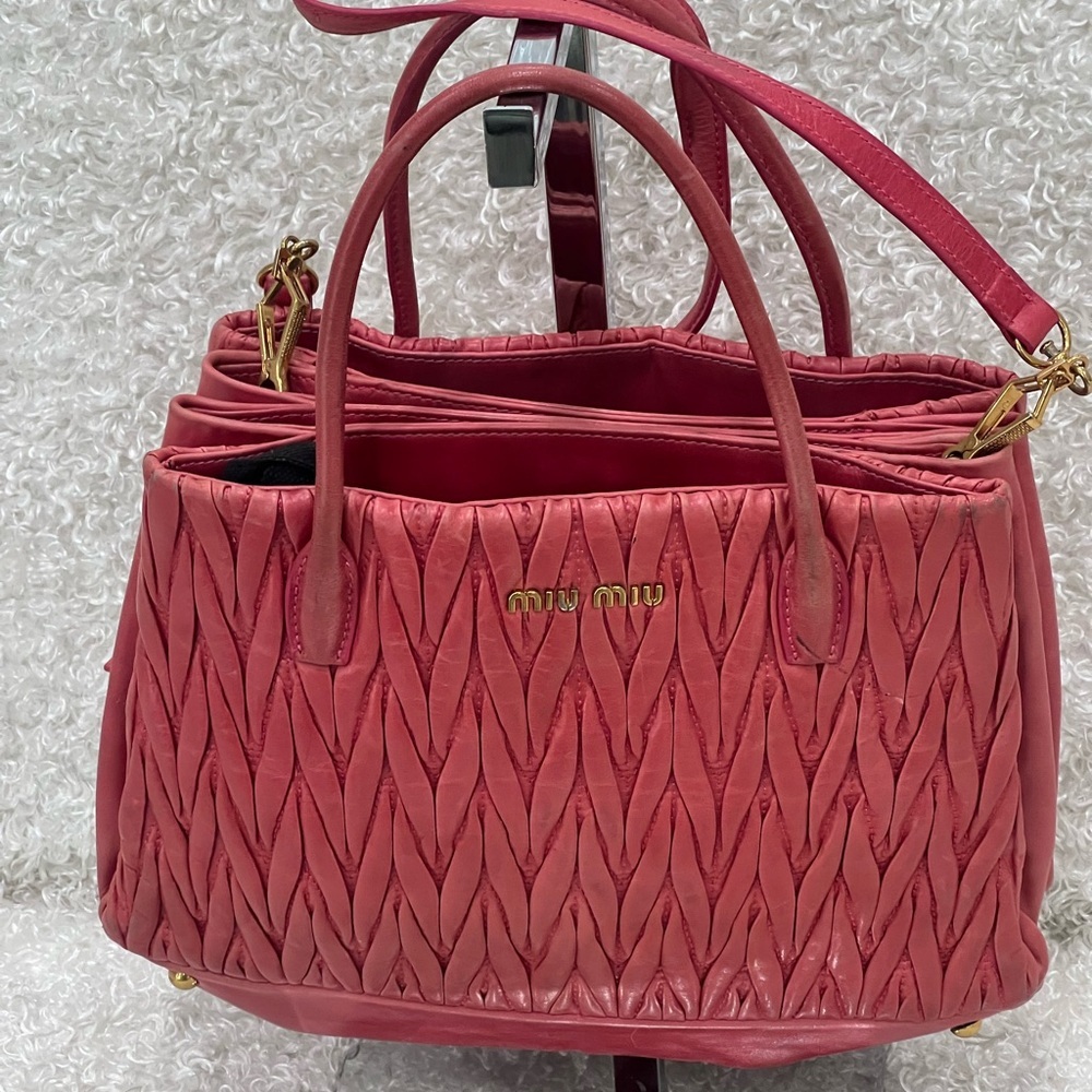 Miu Miu Matelasse Tote Bag